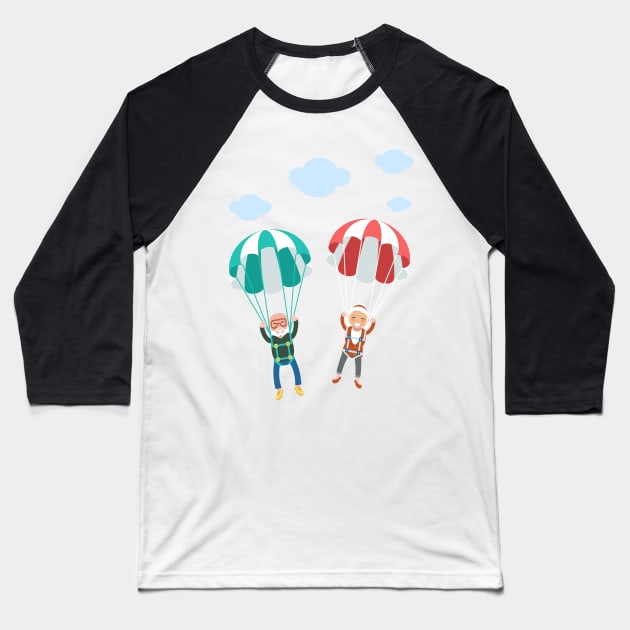 grandparents day Baseball T-Shirt by Silemhaf